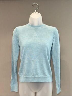 GAP Classic Light Blue Long-Sleeve Crewneck Sweater